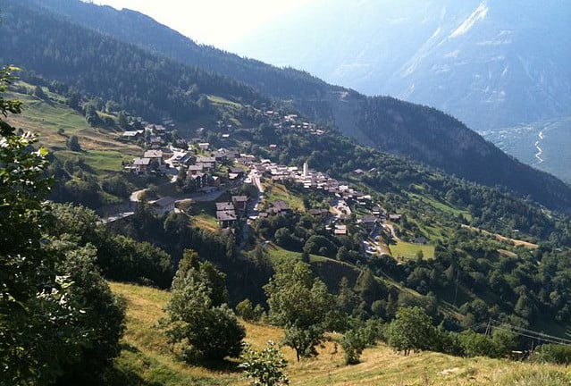 A view of Albinen.